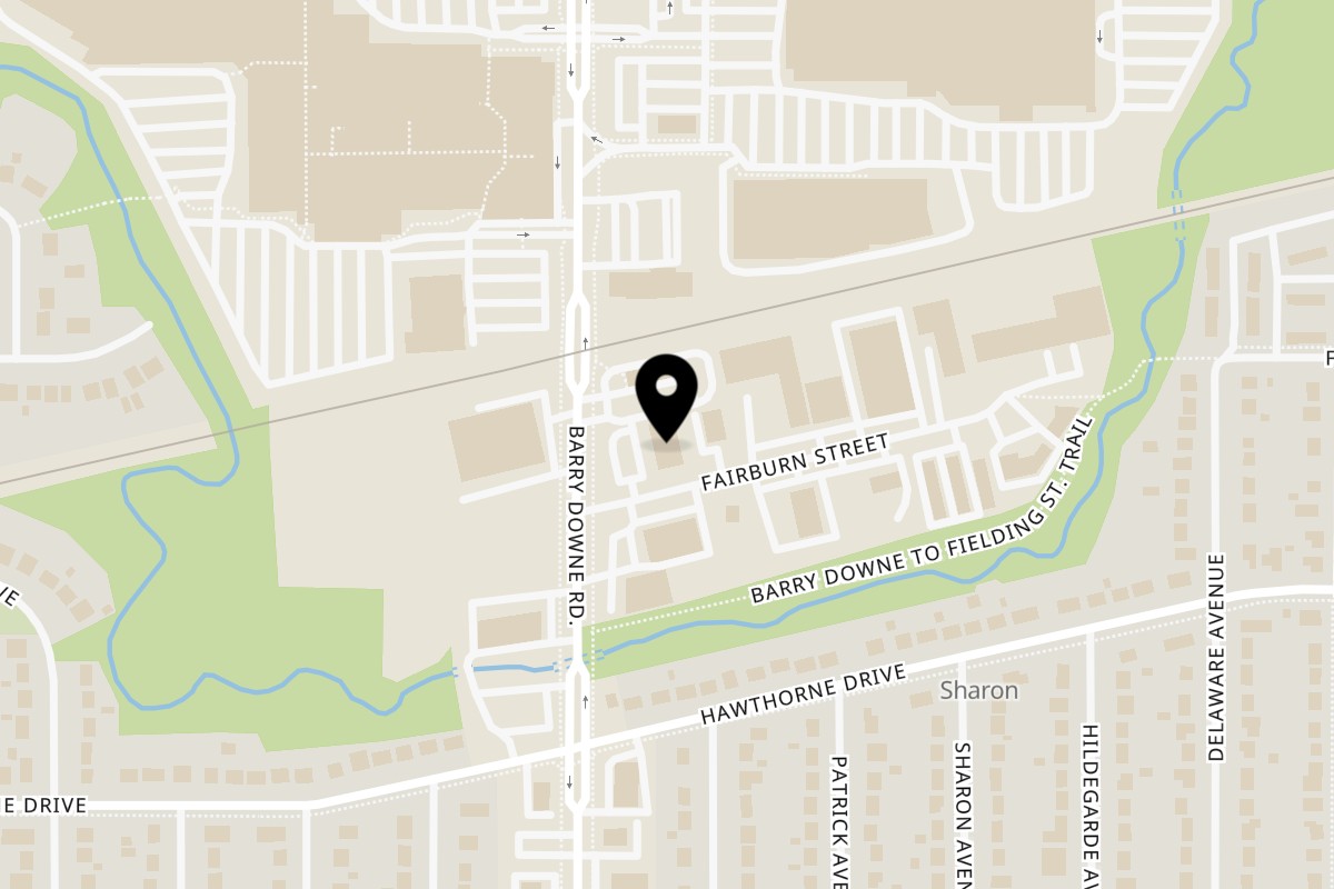 Map showing the location of Pizza Hut Barry Downe on 944 Barry Downe Road in Greater Sudbury